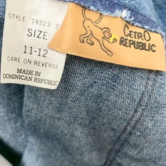 Vintage Denim Maxi Skirt - Vintage 11-12 - FITS LIKE 6/8 - Picture 3 of 14